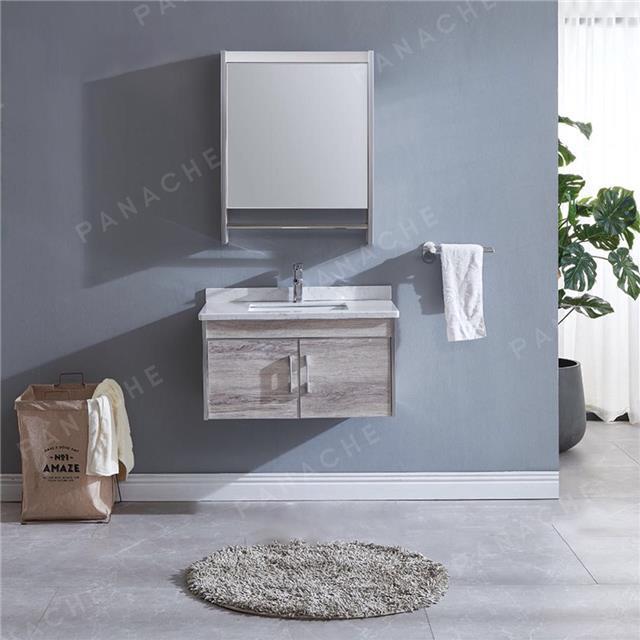 水泥灰、木纹系列浴室柜面板装饰板案例 (2)
