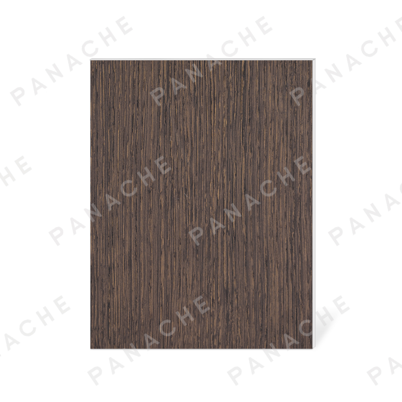 PWYM0197-T 压纹黑檀柞木竖纹金属木饰面