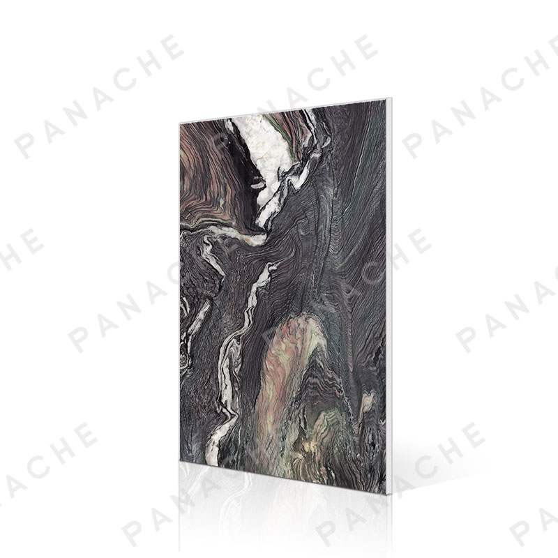 PMB0288-E 紫山水石纹金属木饰面板（A）