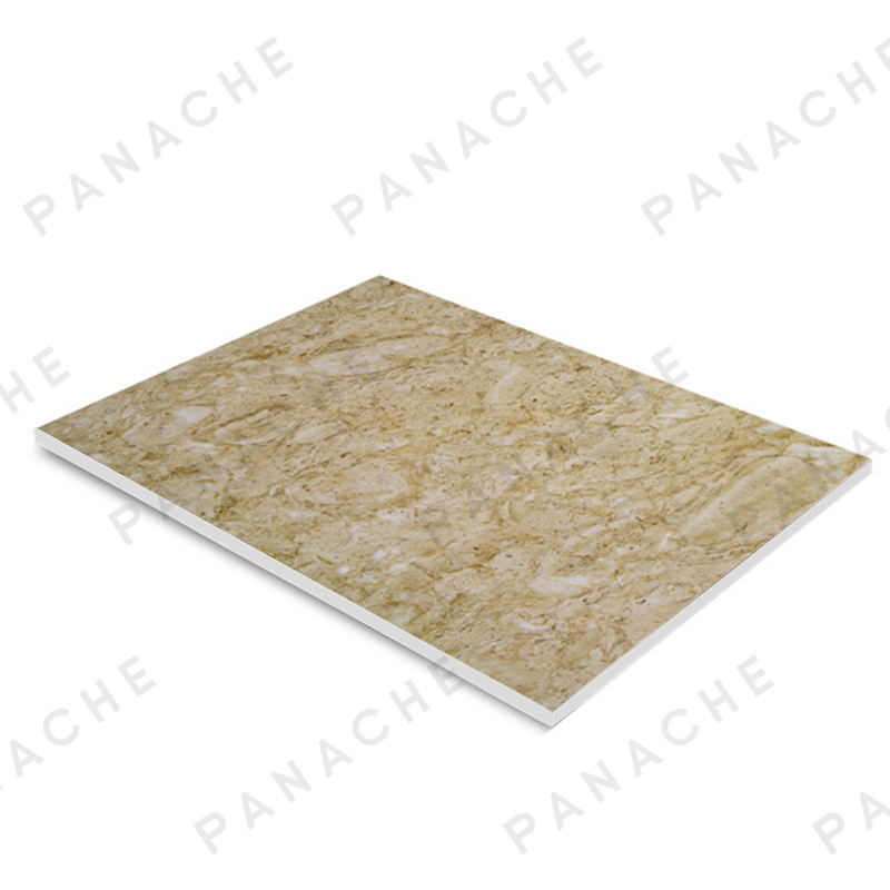 PMB0115-E 金花米黄大理石纹金属木饰面板